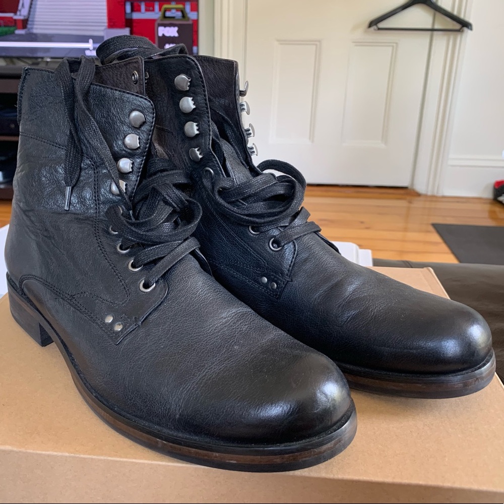 John Varvatos Star USA Lace up Boots Size 9